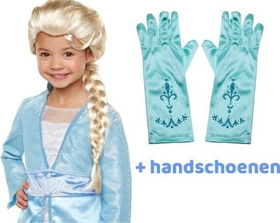 Markeer Tropisch Geheugen Frozen 2 Elsa Pruik + GRATIS 1 paar handschoenen - Het Betere Merk