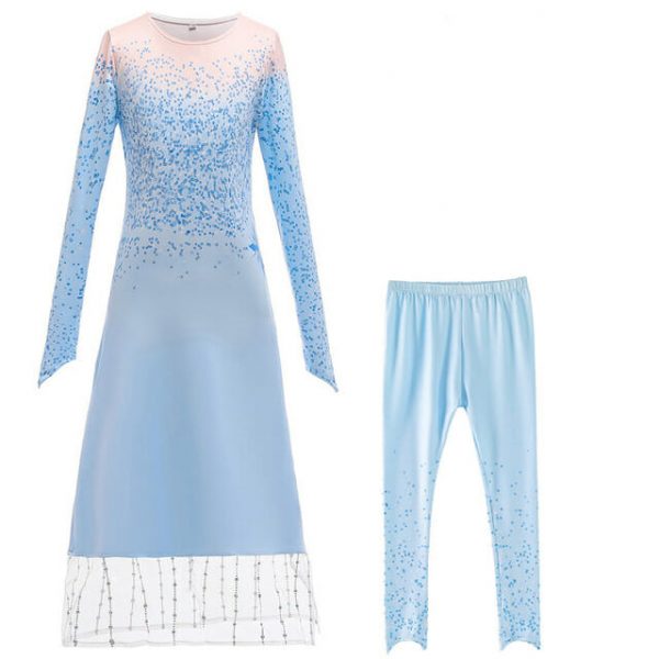 In zicht Dreigend Verbeteren Frozen 2 Elsa blauwe jurk, onderjurk, broek + gratis 4-delig accessoireset  - Het Betere Merk
