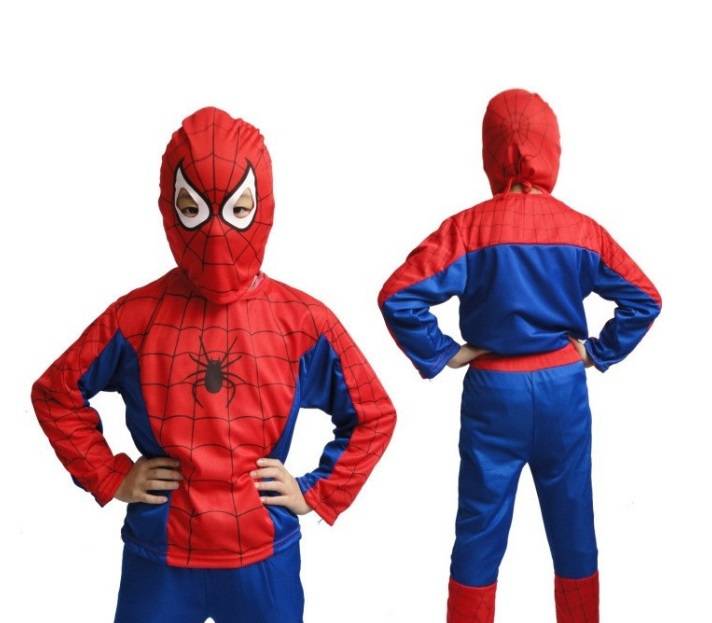 Trouw Onderdrukken Nuchter Spiderman verkleedpak + Spiderman Cape + Masker + Sleutelhanger -  Verkleedkleren Jongen/Meisje - Superheld Pak - Het Betere Merk