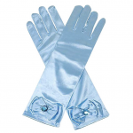 Lange lichtblauwe handschoenen +€4,95