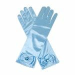 Lange lichtblauwe handschoenen +€5,95