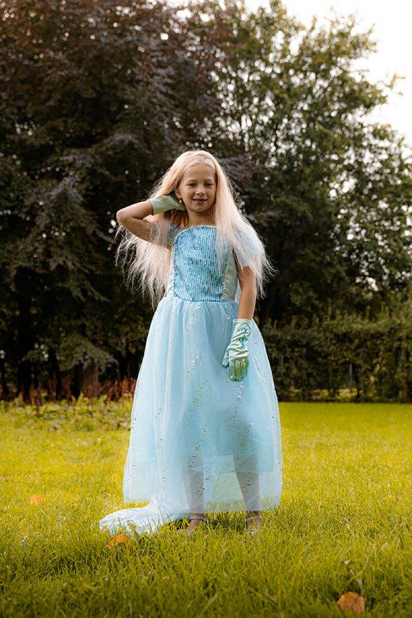 uniek Hysterisch pellet Frozen Elsa blauwe jurk - compleet accessoireset