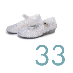 Maat 33 =>binnenzool 19,8 cm; schoenen vallen 1/2 maten kleiner +€14,95
