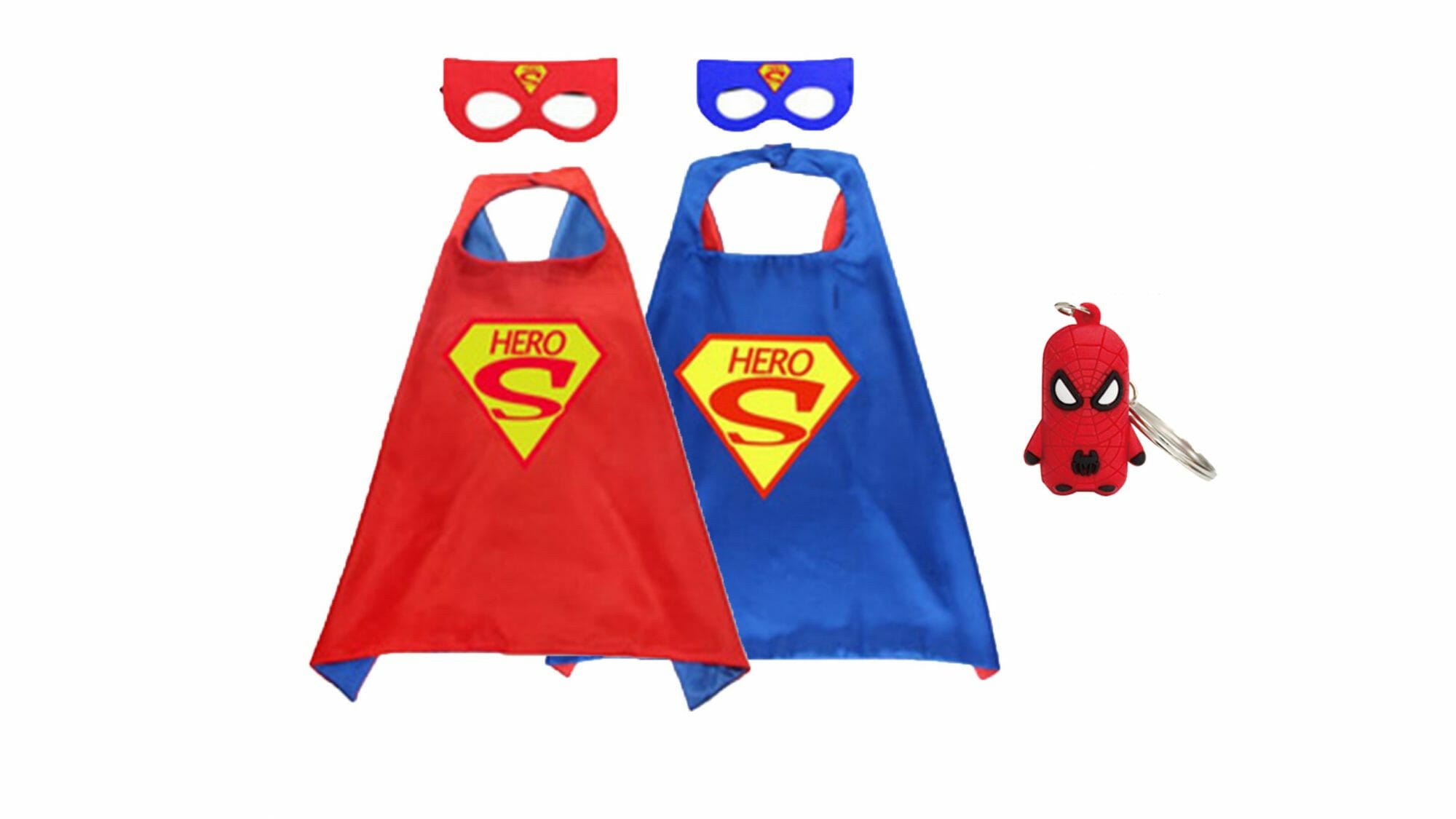 afbreken punch Verbinding verbroken Superman cape blauw - rood - 2 pack - 3 tot 9 jaar
