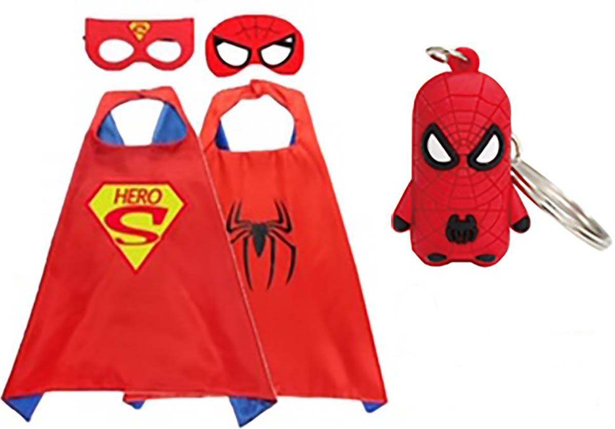 sla fout schild Superhelden Verkleedpak - 2 Pack - Superman/ Batman / Spiderman cape +  masker - Het Betere Merk