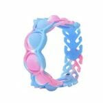 1 x Unicorn Pop It armband - roze, blauw +€1,95